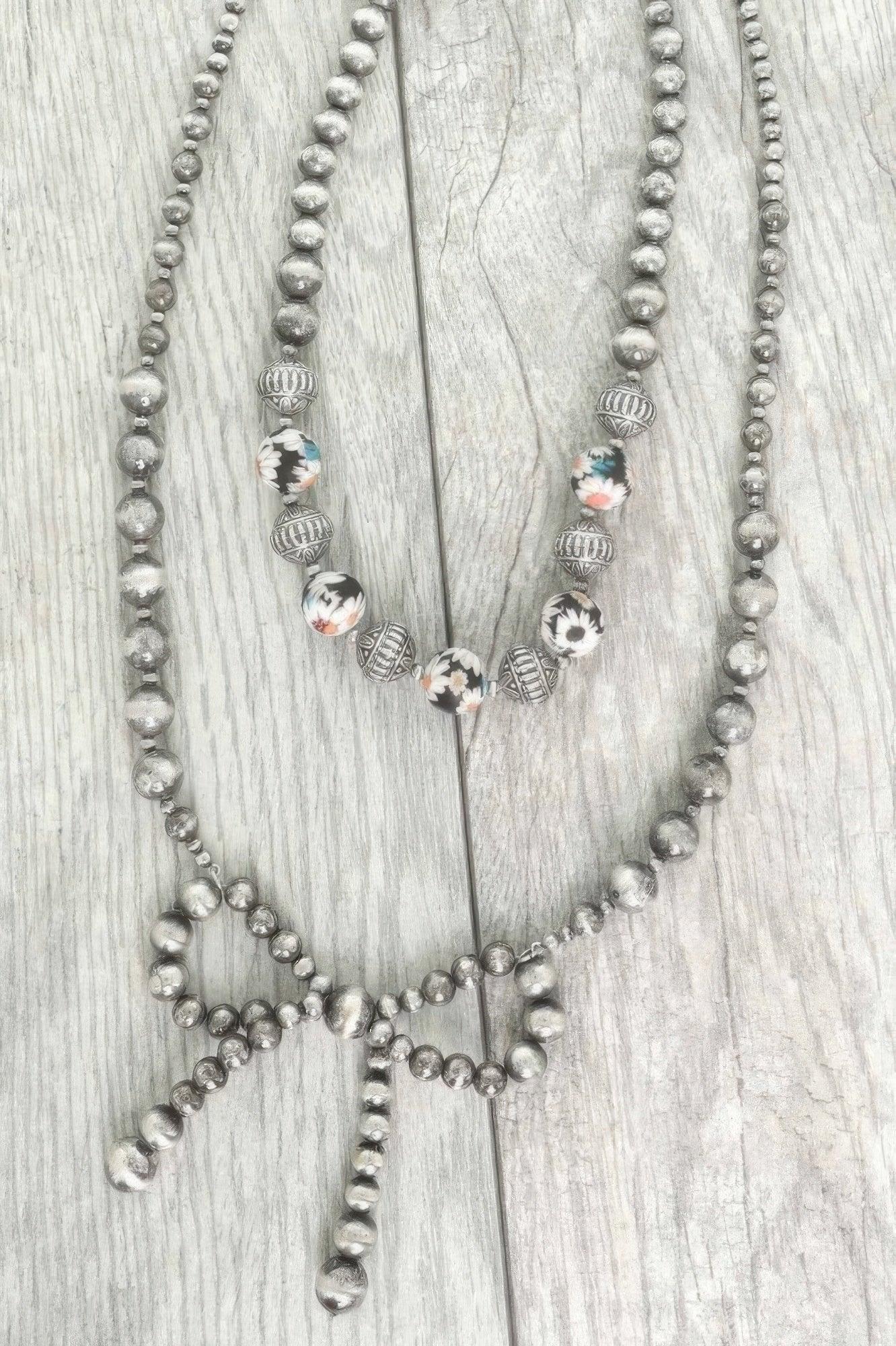 Western Bow Pendant Beaded Necklace | Mixtshop LLC