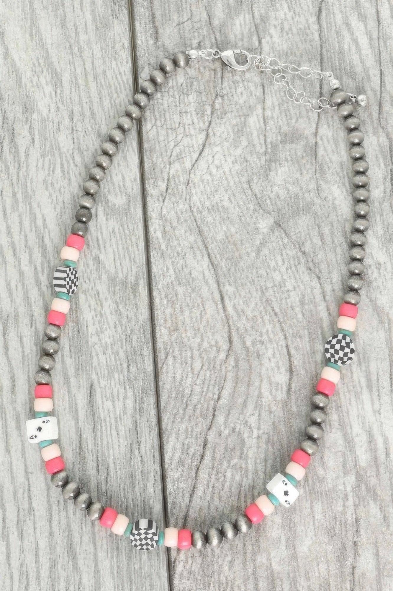 Western Theme Charm Beaded Necklace | Mixtshop LLC Main image