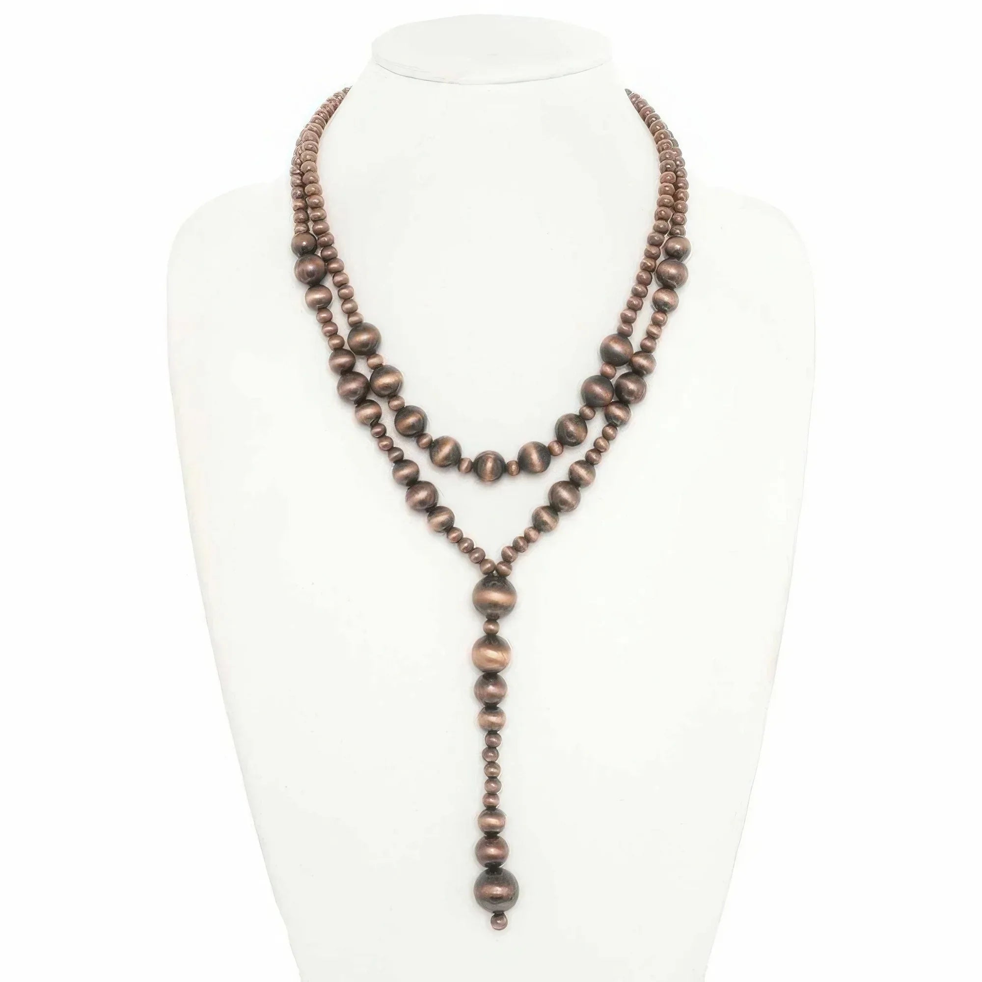 Western Multi Strand Beaded Lariat Necklace | Mixtshop LLC Main image