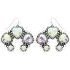 Western Hearted Squash Blossom Earrings | Mixtshop LLC