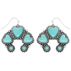 Western Hearted Squash Blossom Earrings | Mixtshop LLC