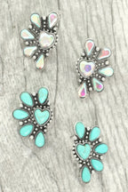 Western Hearted Concho Earrings | Mixtshop LLC