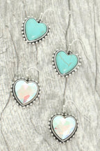 Western Heart Concho Earrings | Mixtshop LLC