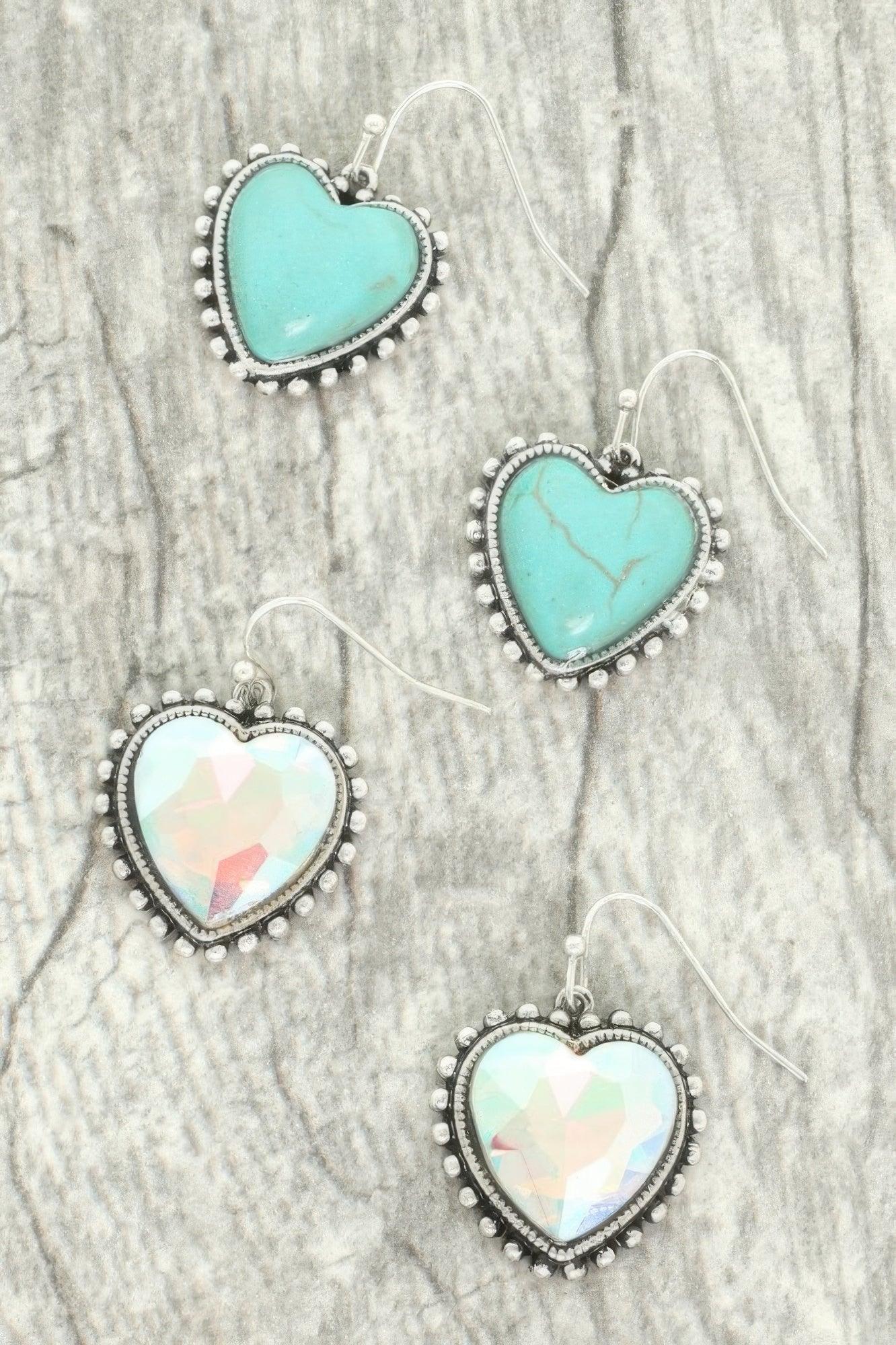 Western Heart Concho Earrings | Mixtshop LLC