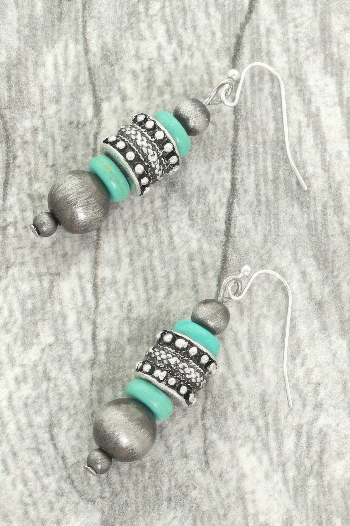 Western Jeweled Beaded Dangle Earrings | Mixtshop LLC