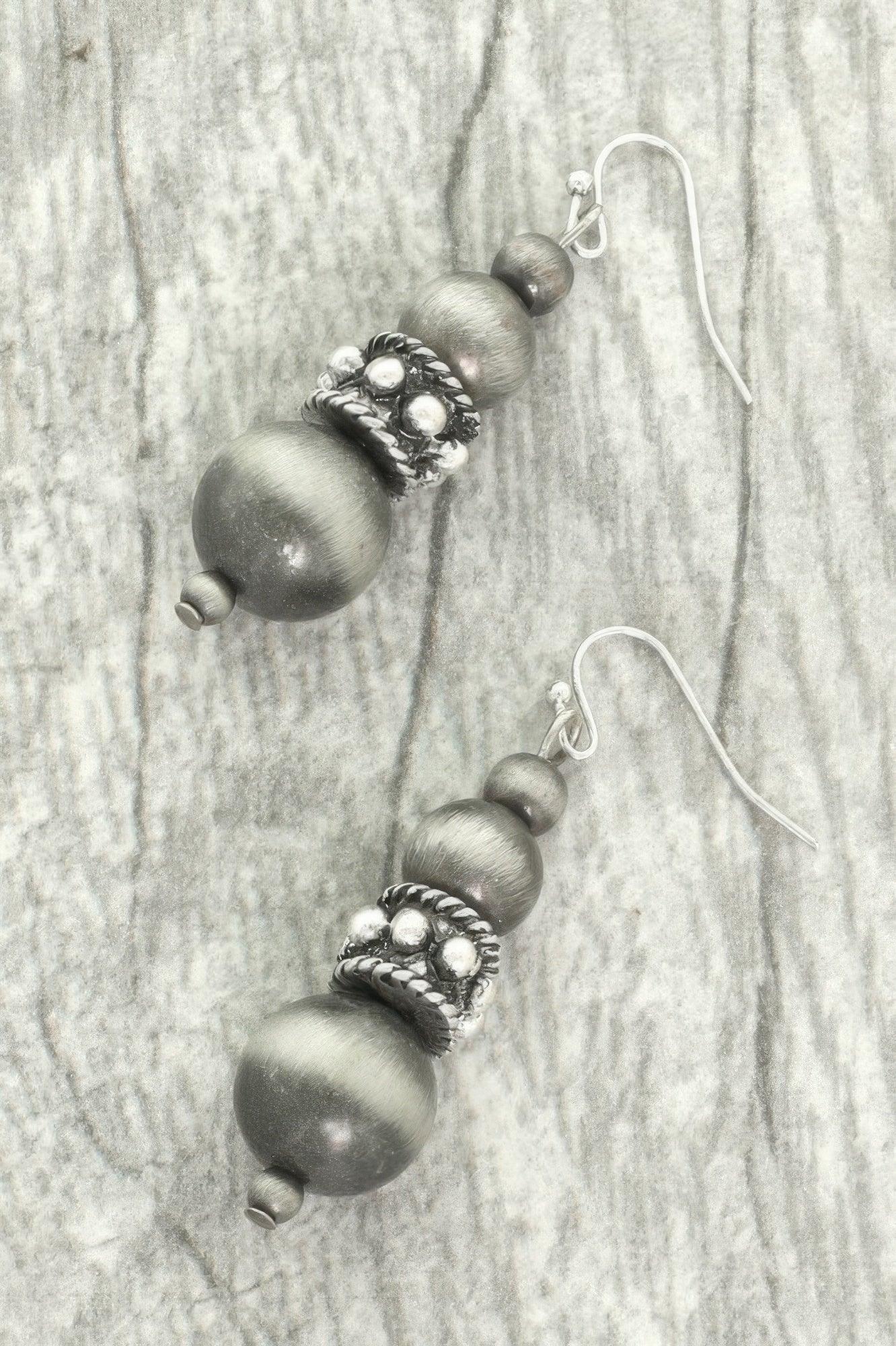 Western Jeweled Beaded Dangle Earrings | Mixtshop LLC Main image