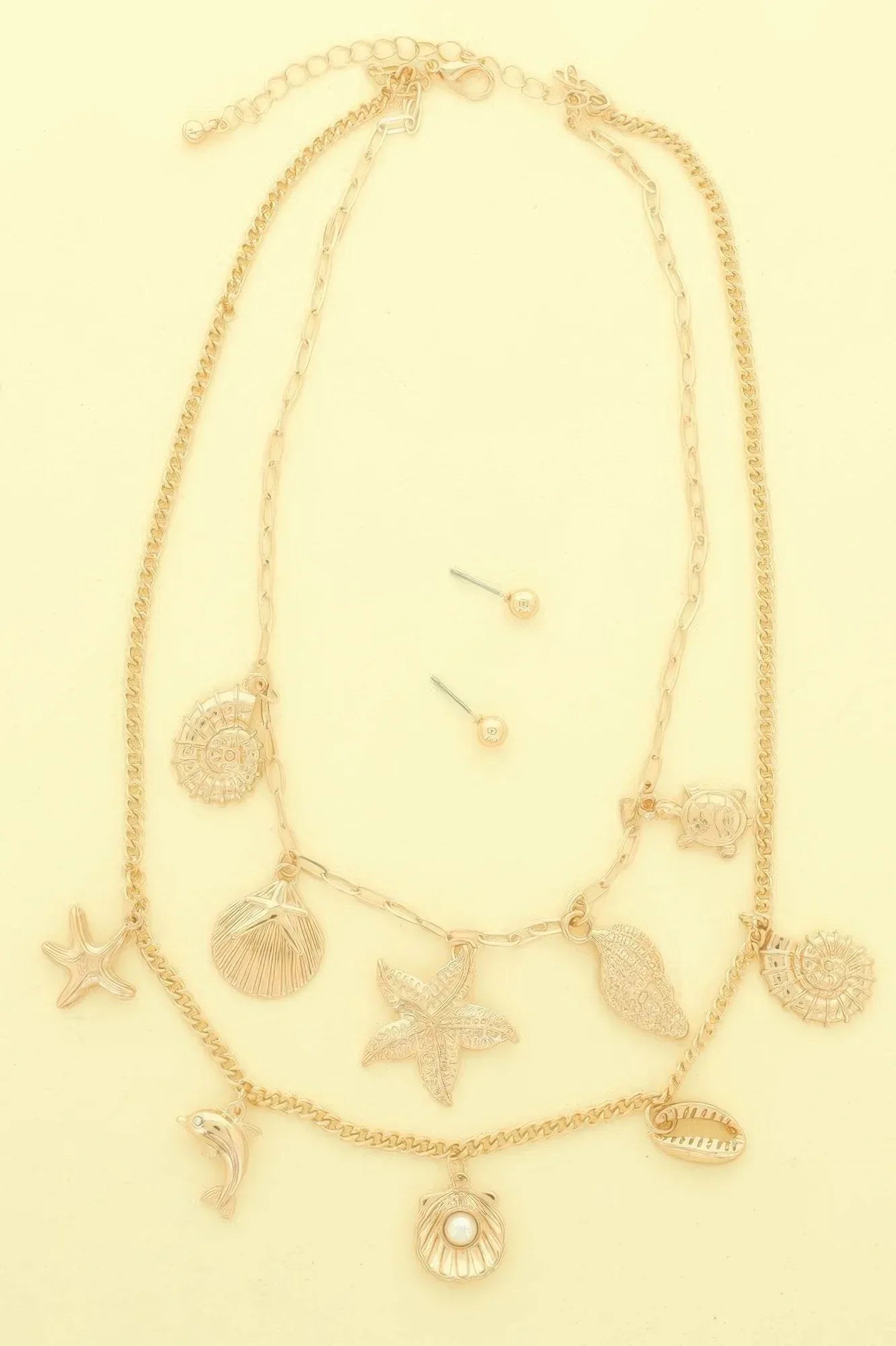 Sea Life Theme Charm Necklace Set | Mixtshop LLC Main image