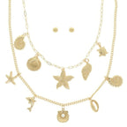Sea Life Theme Charm Necklace Set | Mixtshop LLC