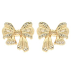 Polished Short Tail Bow Post Earrings | Mixtshop LLC