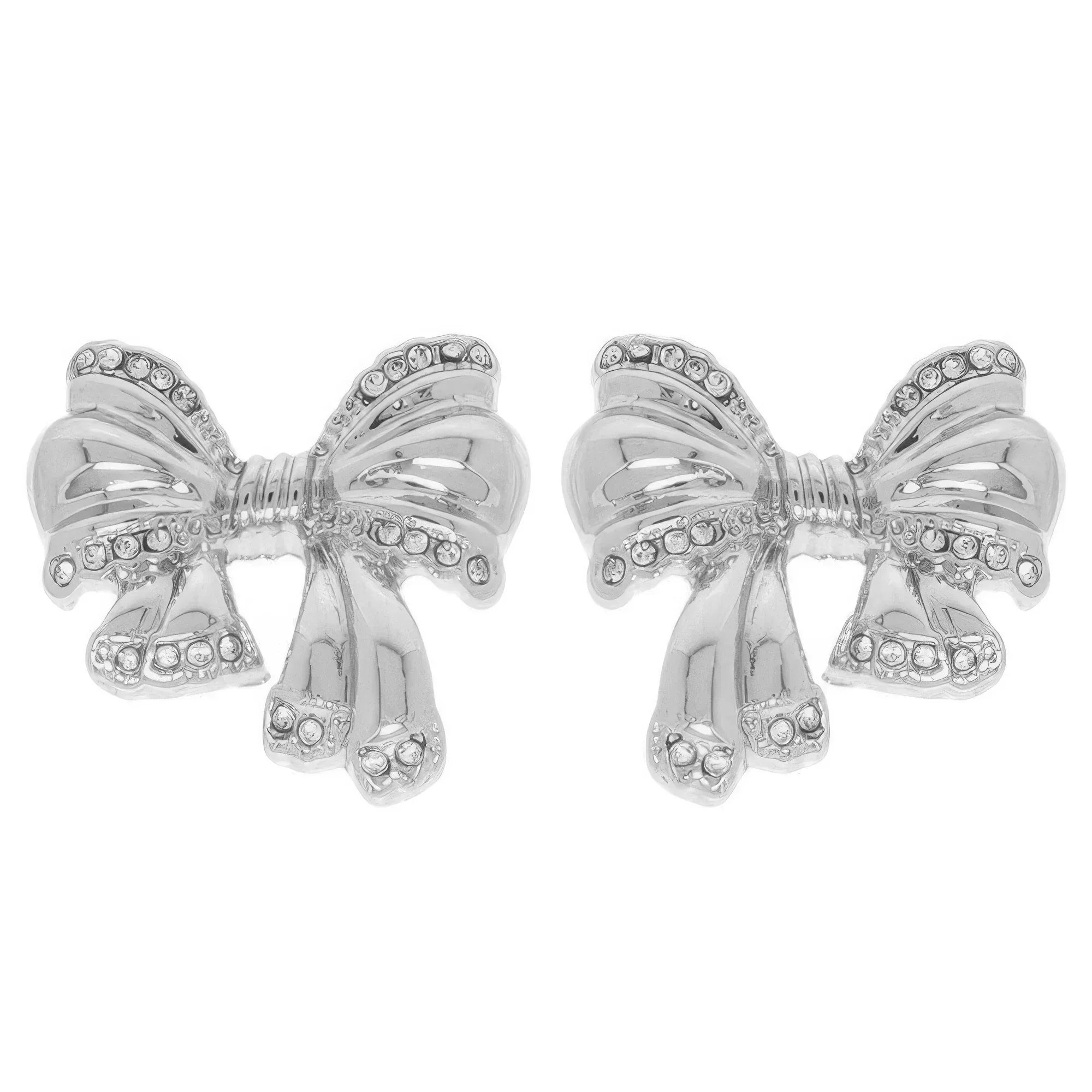 Polished Short Tail Bow Post Earrings | Mixtshop LLC