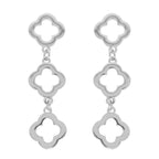 Polished Clover Linear Post Earrings | Mixtshop LLC