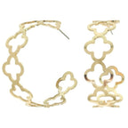 Clover Cutout Hoop Earrings | Mixtshop LLC