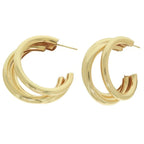 Polished Open Tube Hoop Earrings | Mixtshop LLC