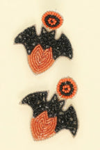 Halloween Bat On Heart Post Earrings | Mixtshop LLC