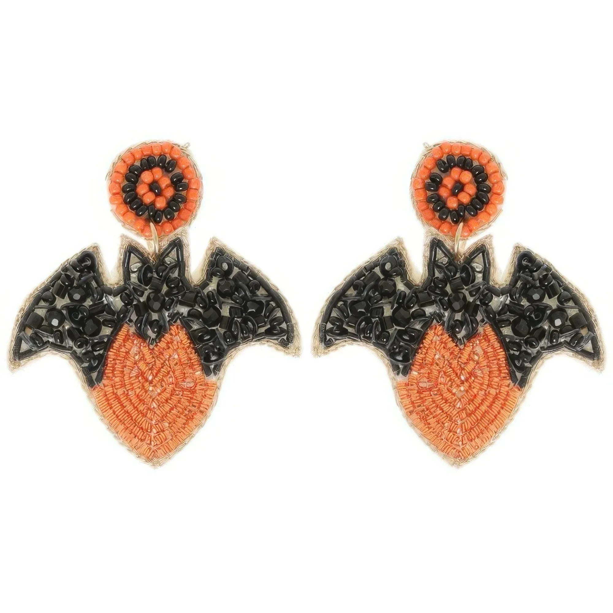 Halloween Bat On Heart Post Earrings | Mixtshop LLC