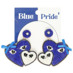 Gameday Football Heart Post Earrings | Mixtshop LLC