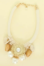 Handmade Fabric Flower Necklace | Mixtshop LLC