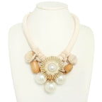Handmade Fabric Flower Necklace | Mixtshop LLC