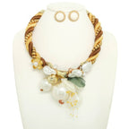 Handmade Flower Necklace Set | Mixtshop LLC