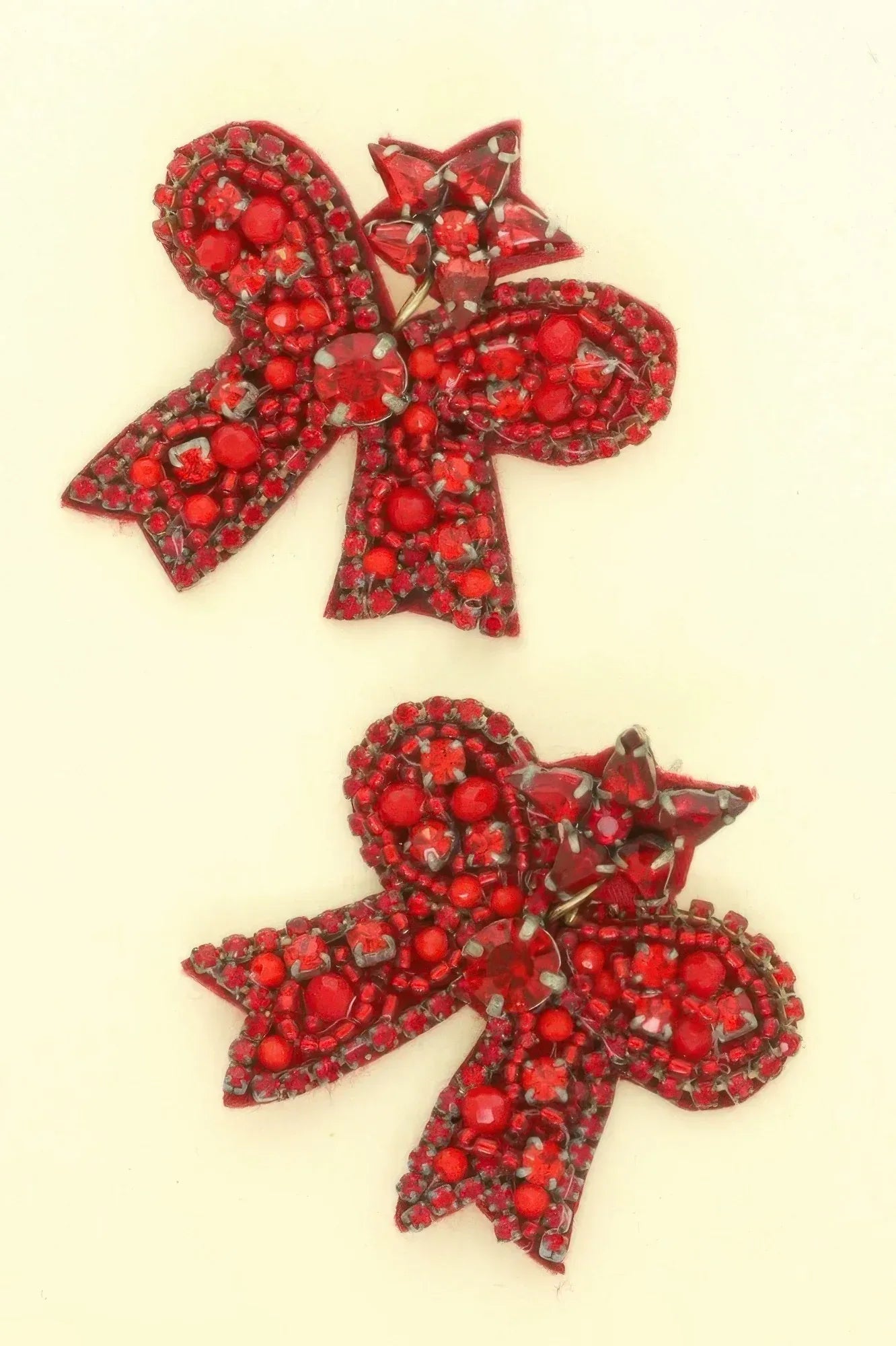 Christmas Bow Post Dangle Earrings | Mixtshop LLC Main image