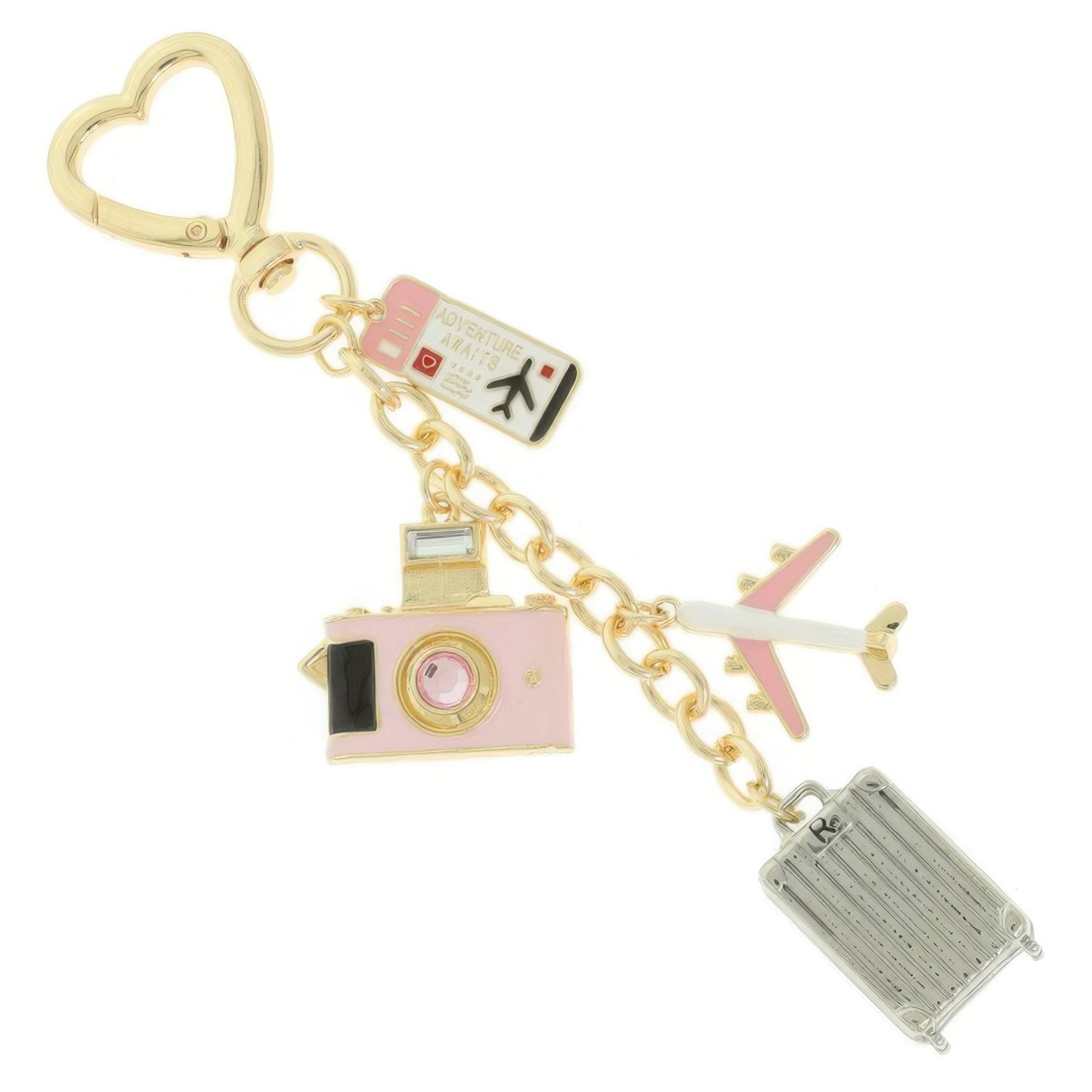 Travel Theme Bag Charm Keychain Secondary image