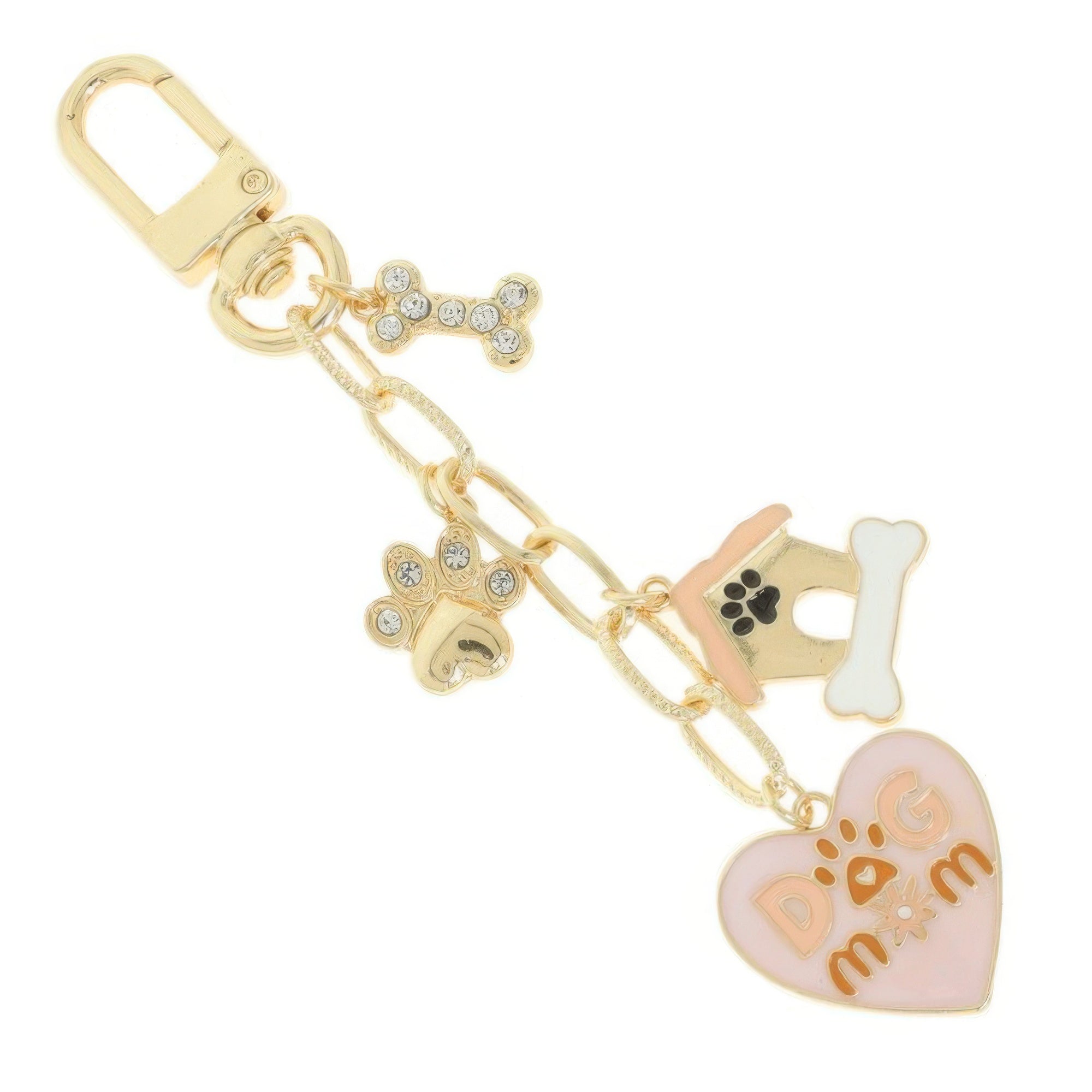 Dog Mom Theme Bag Charm Keychain Secondary image