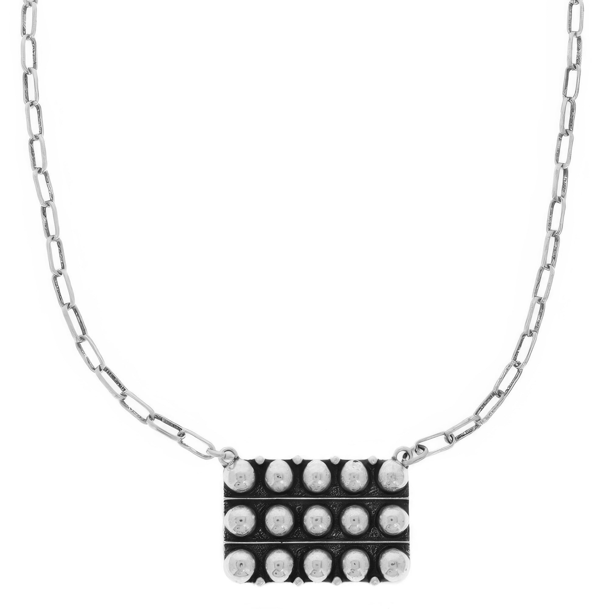 Western Bubble Pave Pendant Necklace Secondary image