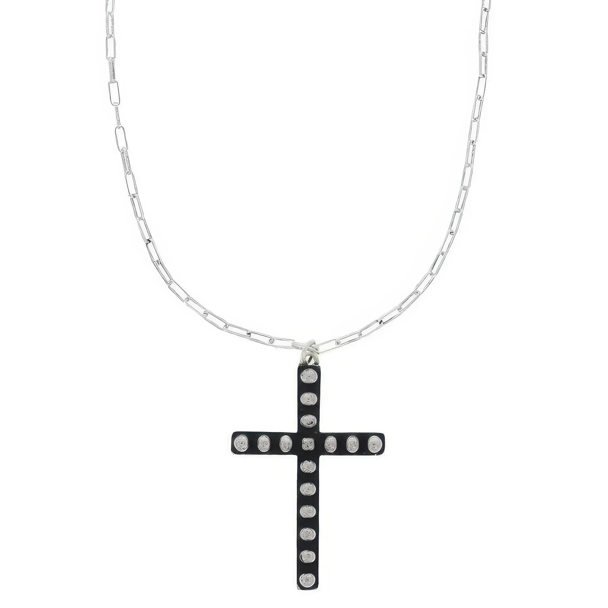 Western Bubble Cross Pendant Necklace | Mixtshop LLC Main image