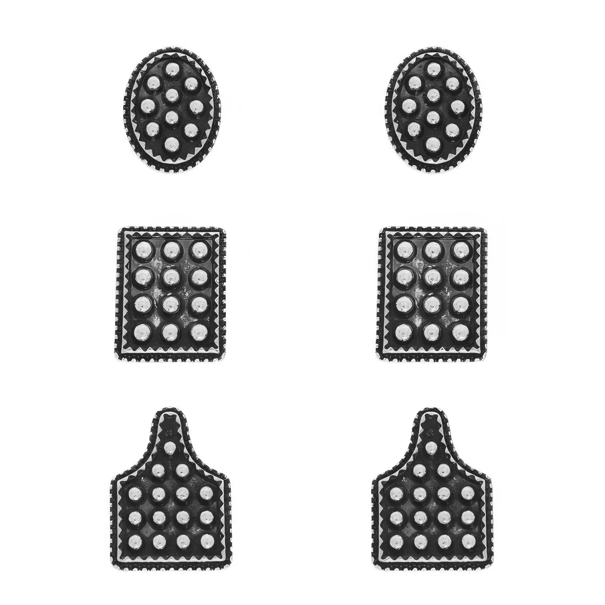 Western Theme Assorted 3 Pair Earring Set Secondary image