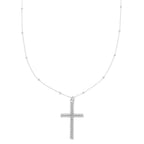 Ribbed Cross Pendant Necklace | Mixtshop LLC