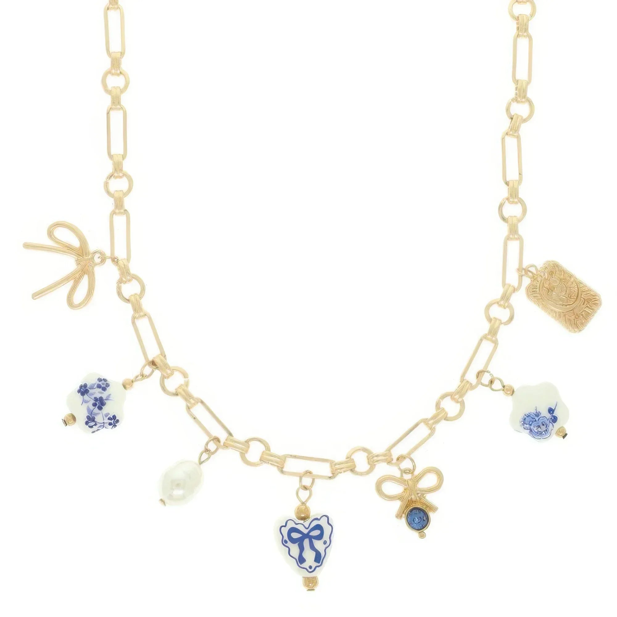 Floral Ceramic Charm Necklace | Mixtshop LLC Main image