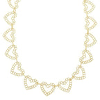 Heart Linked Charm Necklace | Mixtshop LLC