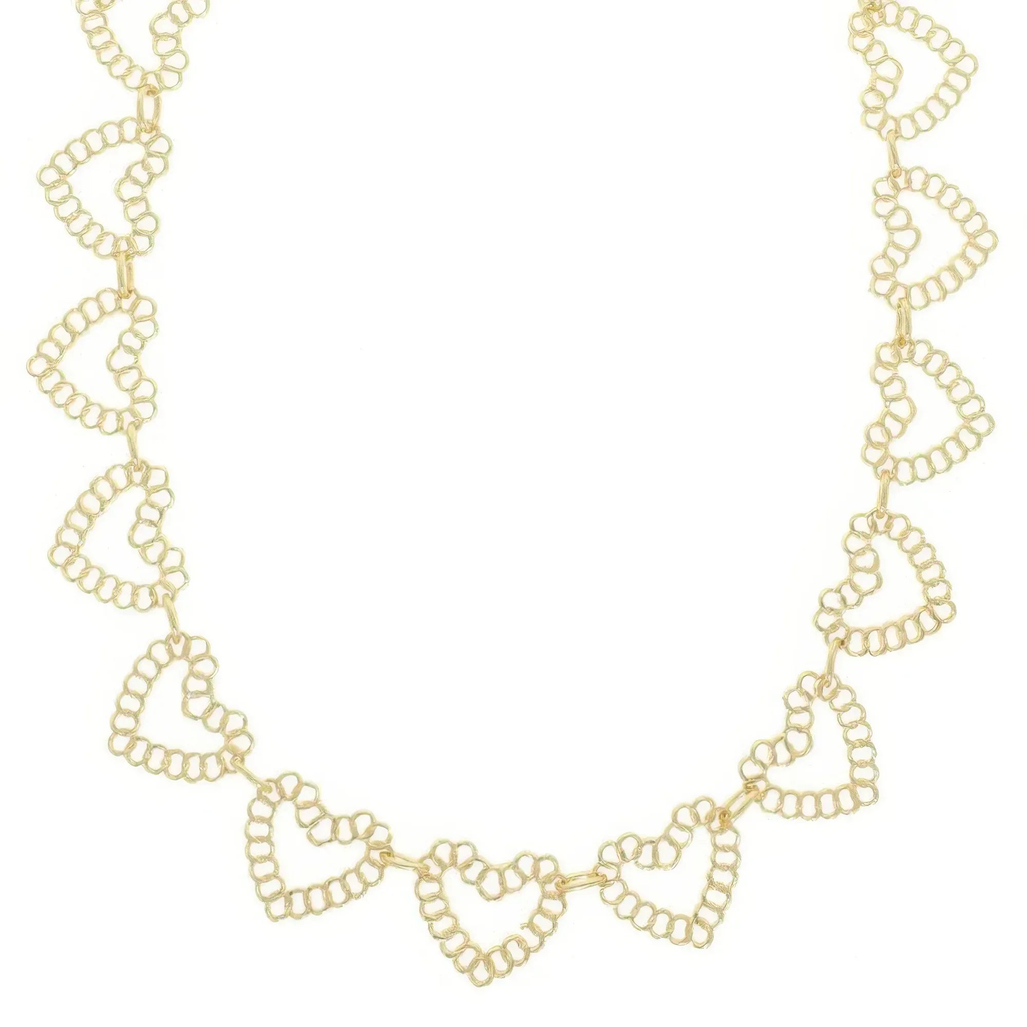 Heart Linked Charm Necklace | Mixtshop LLC