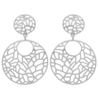 Round Disc Filigree Post Dangle Earrings | Mixtshop LLC