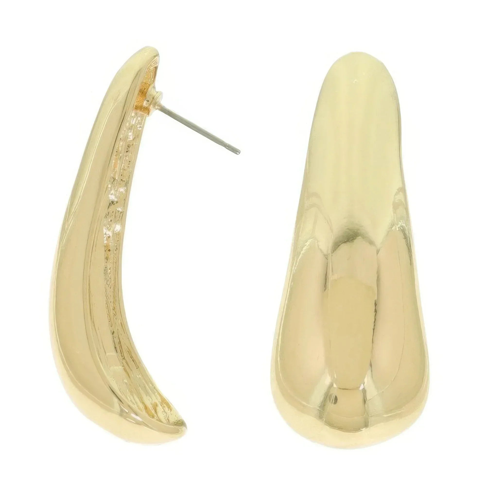 Crescent Teardrop Post Earrings | Mixtshop LLC Main image