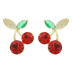 Cz Red Cherry Post Earrings | Mixtshop LLC