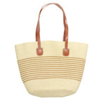 Striped Patterned Straw Woven Bag | Mixtshop LLC