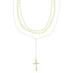 Multi-strand Cross Pendant Necklace | Mixtshop LLC