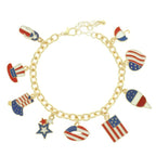 Americana Theme Charm Bracelet | Mixtshop LLC