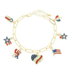 Americana Theme Charm Bracelet | Mixtshop LLC