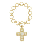 Cross Charm Toggle Chain Bracelet | Mixtshop LLC