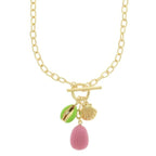 Seashell Theme Enamel Charm Necklace | Mixtshop LLC