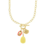 Seashell Theme Enamel Charm Necklace | Mixtshop LLC