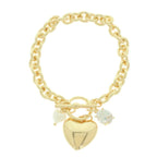 Heart Charm Toggle Chain Bracelet | Mixtshop LLC