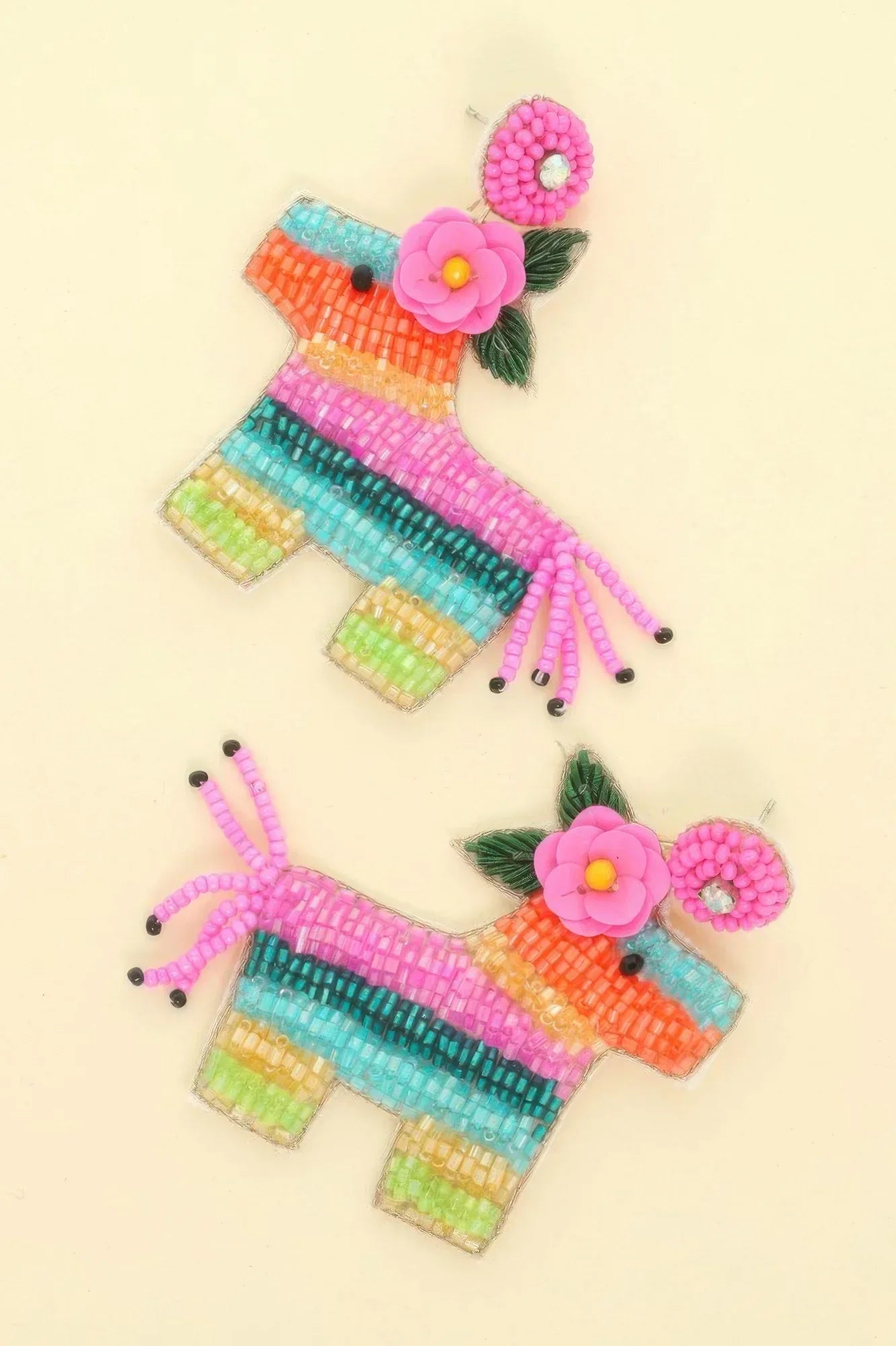 Aztec Deity Theme Donkey Pinata Earrings | Mixtshop LLC
