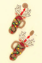 Christmas Rudolph's Cup Post Earrings | Mixtshop LLC