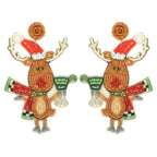 Christmas Festive Reindeer Post Earrings | Mixtshop LLC