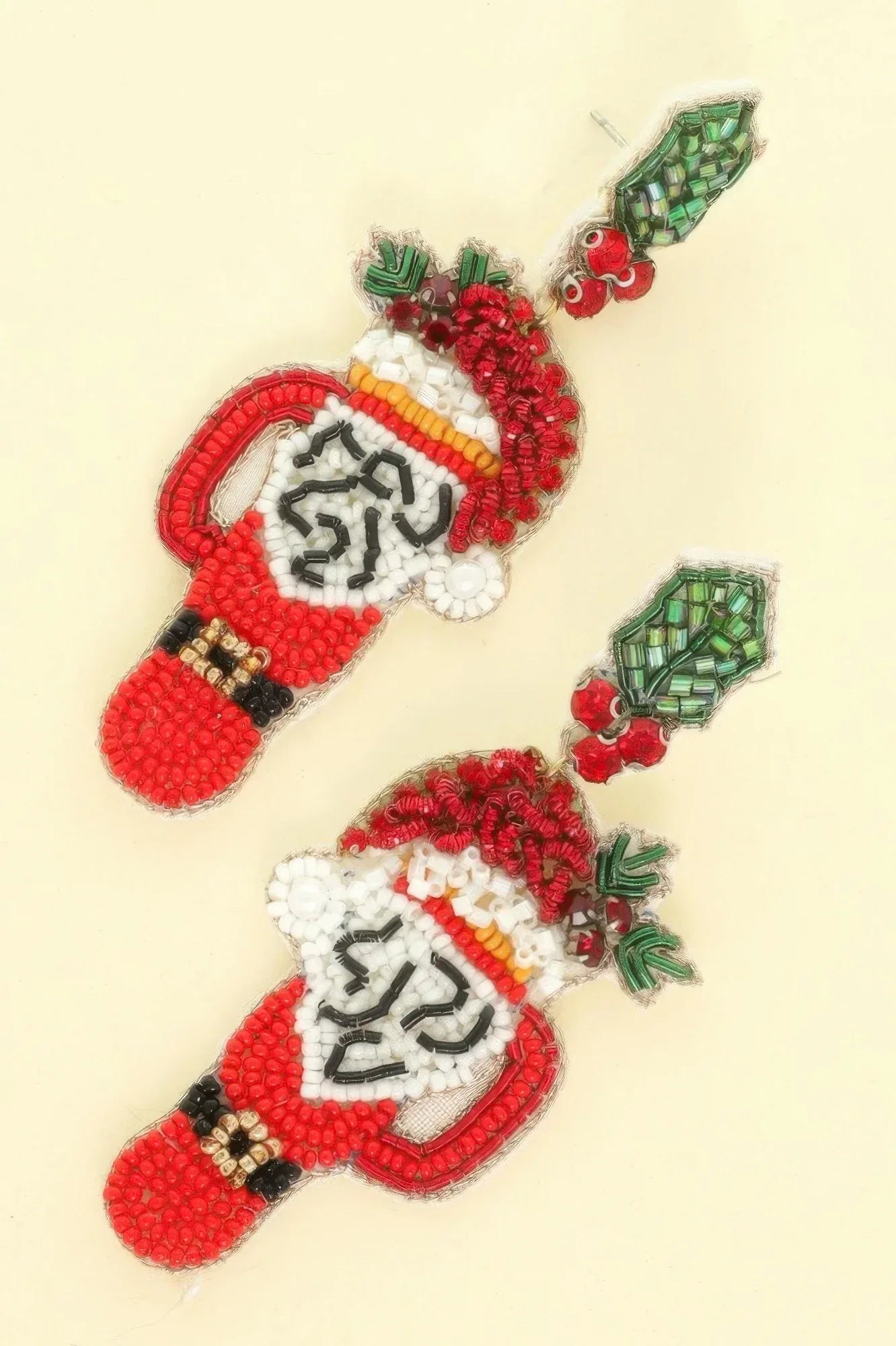 Christmas Santa's Cup Post Earrings | Mixtshop LLC Main image