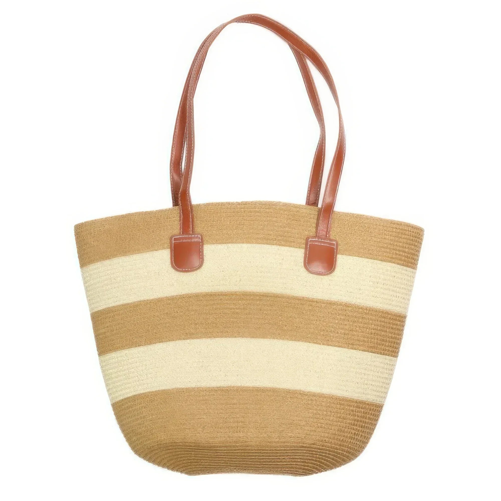 Striped Patterned Straw Woven Bag 15l | Mixtshop LLC Main image