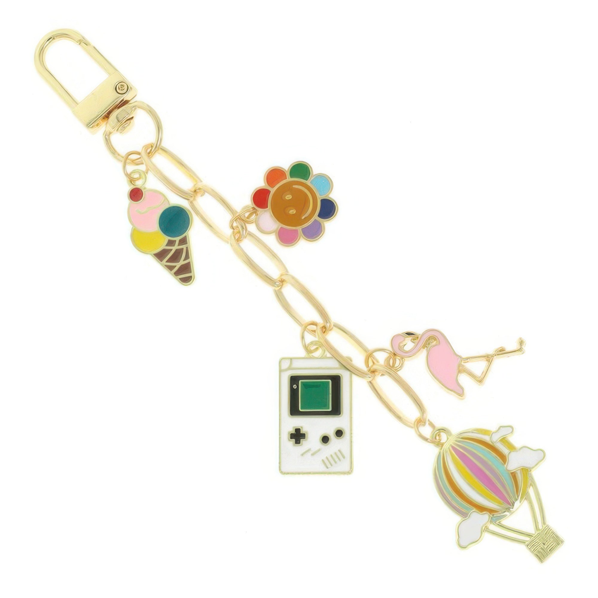 90's Nostalgia Theme Bag Charm Keychain Secondary image